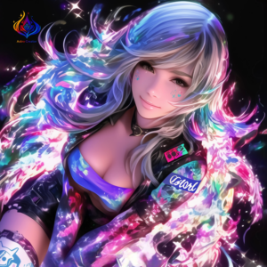 Kanonn is the image character representing wild vitality — a cosmic lady born from sun-kissed strength, cyberpunk aesthetics, and radiant life force. Created by Astro Creator to express untamed energy and a unique allure, she continues to inspire the journey toward space.カノンは「ワイルド」と「生命力」を象徴するイメージキャラクターです。健康的な褐色肌やサイバーパンクの美学を融合させ、生み出された宇宙的な生命エネルギーの象徴。彼女を表現し続けることで、Astro Creatorは宇宙への旅路を進み続けます。